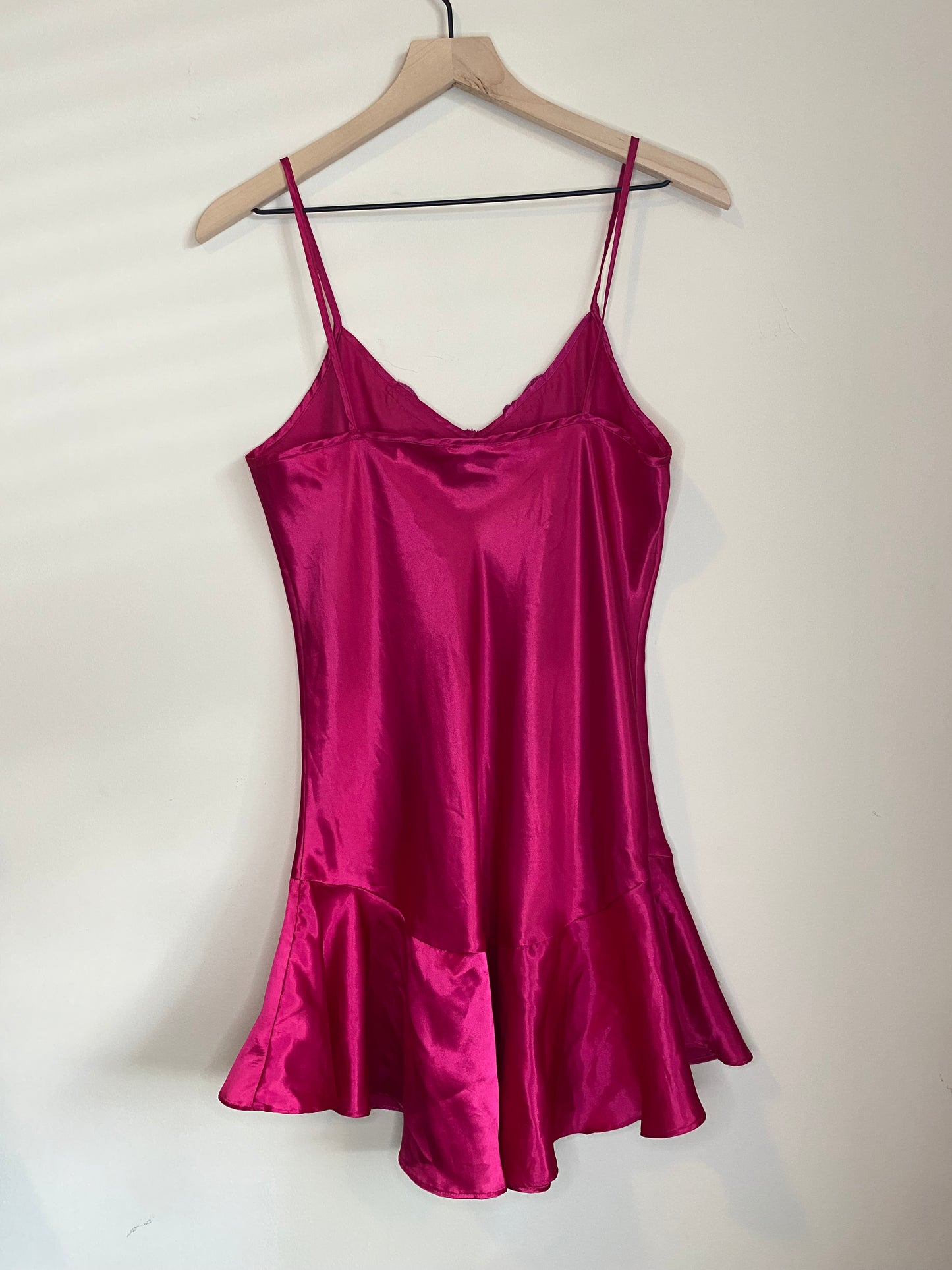 Hot Pink Vintage Slip Dress