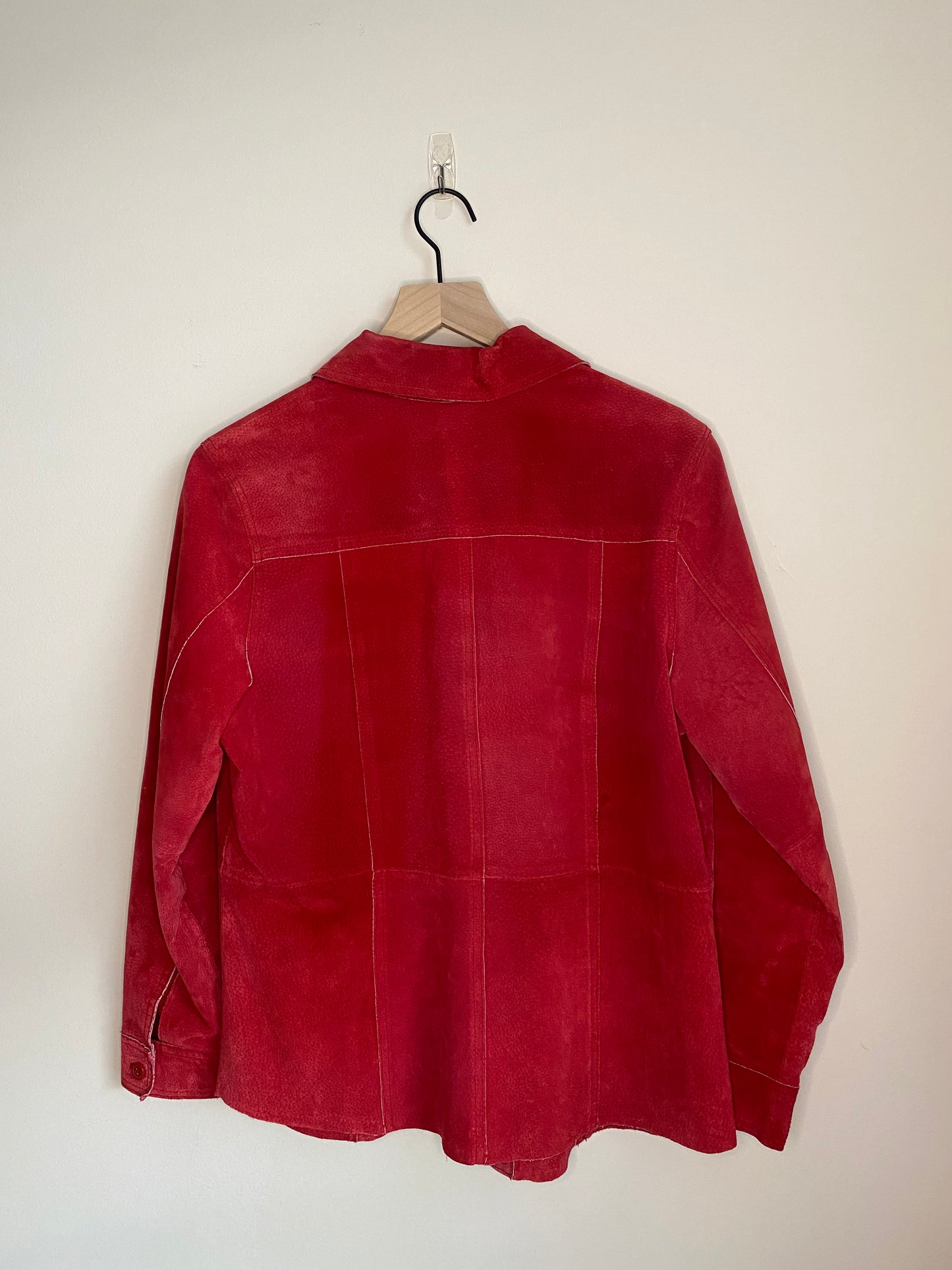 Vintage Red Suede Jacket