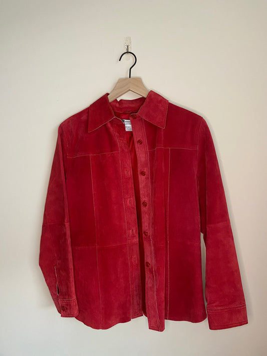 Vintage Red Suede Jacket