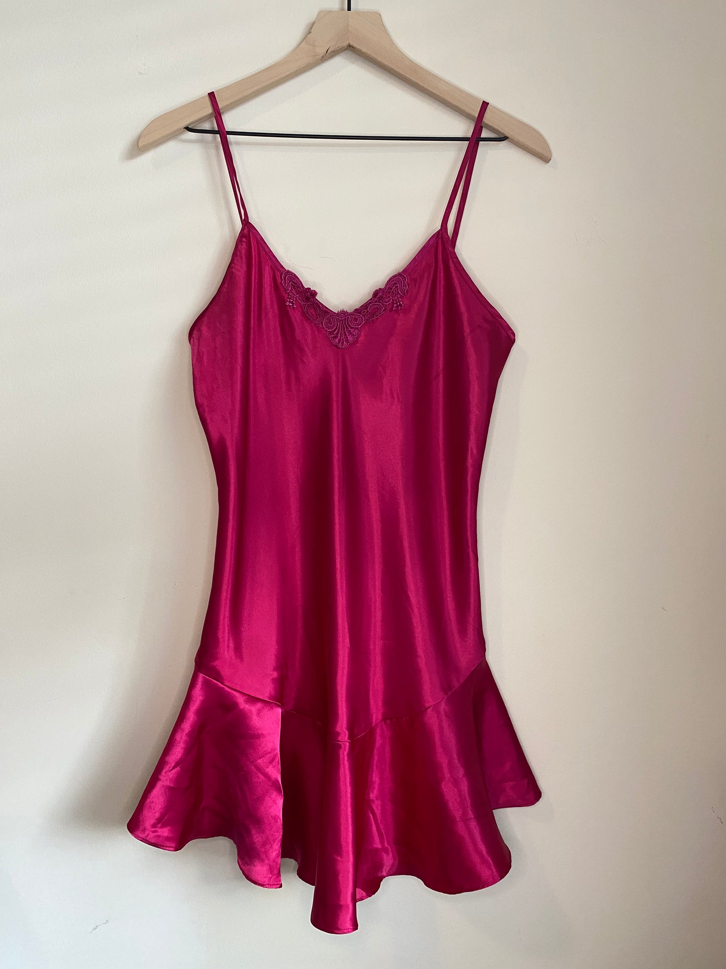 Hot Pink Vintage Slip Dress